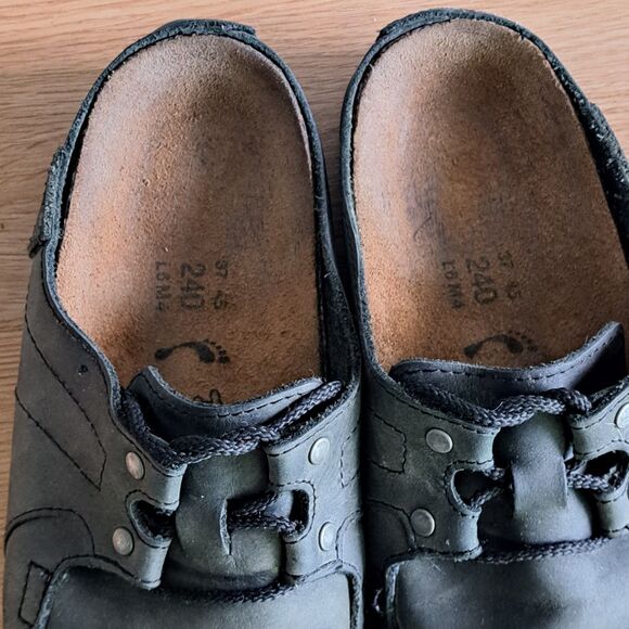 Birkenstock Super Skipper Clog Mule Shoes Gray Size 37 Narrow Vintage Rare - Picture 9 of 15